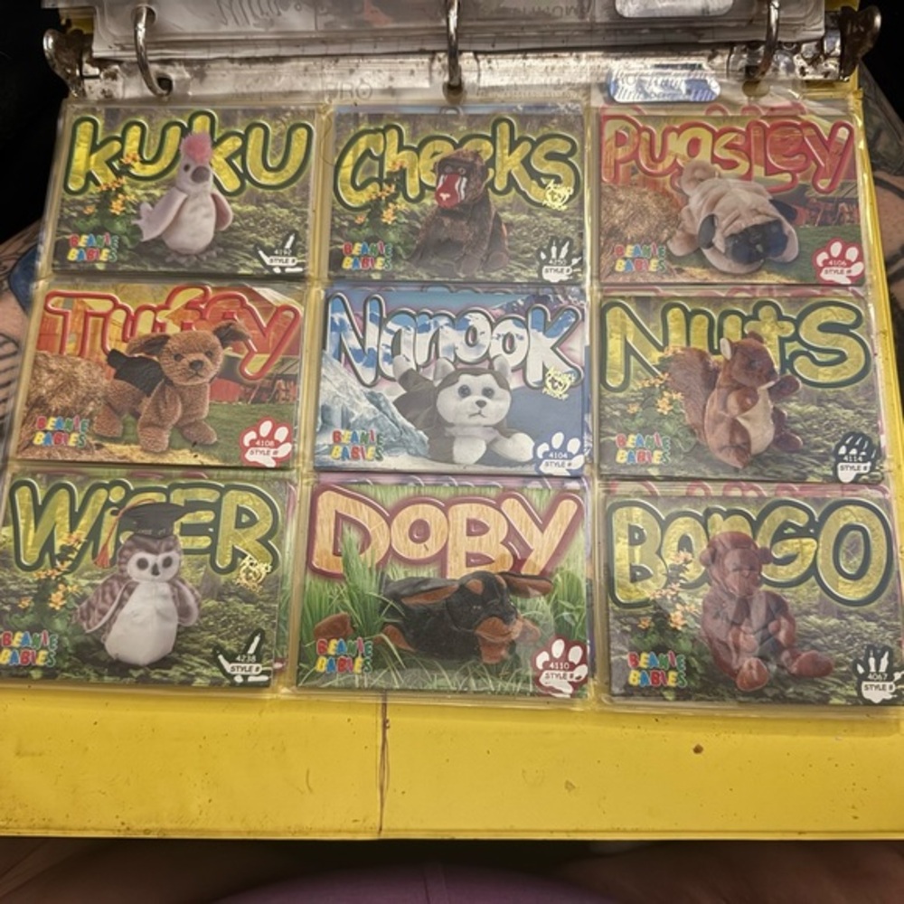 Vintage Ty Beanie Baby Trading Cards